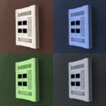 Tellabs ONT140W faceplate ONT in multiple colors